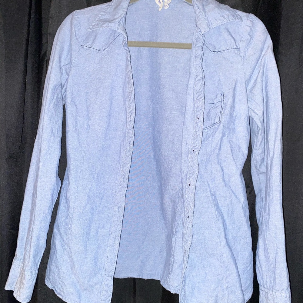 blue denim like flannel